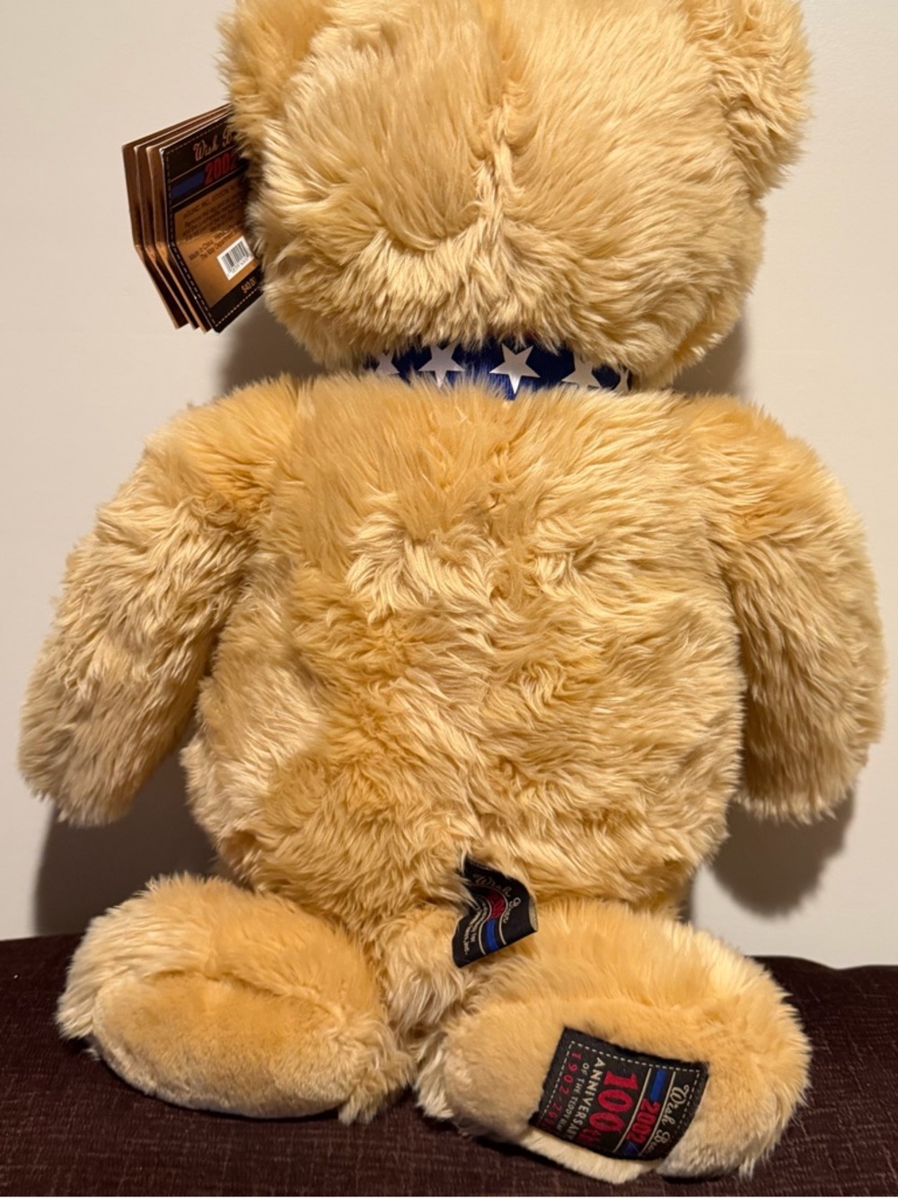 2002 Gund WISH BEAR Plush 100Th Anniversary of The Teddy Bear LARGE 26" - Picture 5 of 14